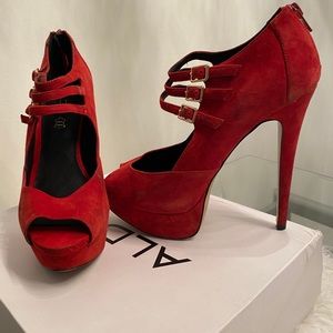 Red Aldo Heels